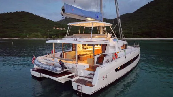 Maravela, a Bali 5.4 catamaran at Road Town, British Virgin Islands