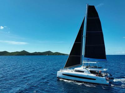 Maravela, a Bali 5.4 catamaran at Road Town, British Virgin Islands