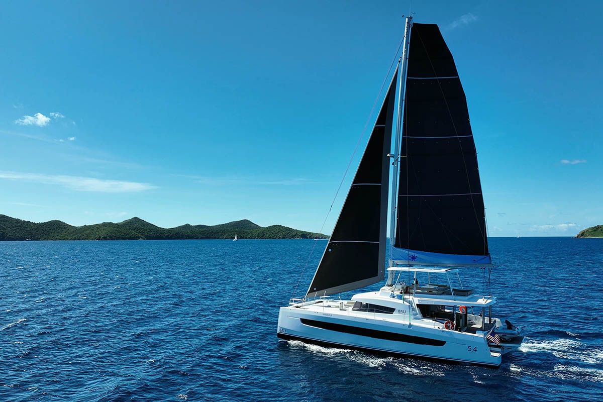 Maravela, a Bali 5.4 catamaran at Road Town, British Virgin Islands