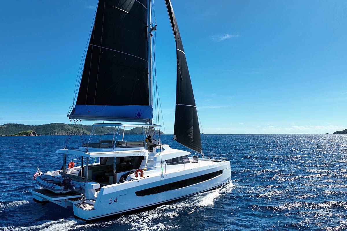 Maravela, a Bali 5.4 catamaran at Road Town, British Virgin Islands