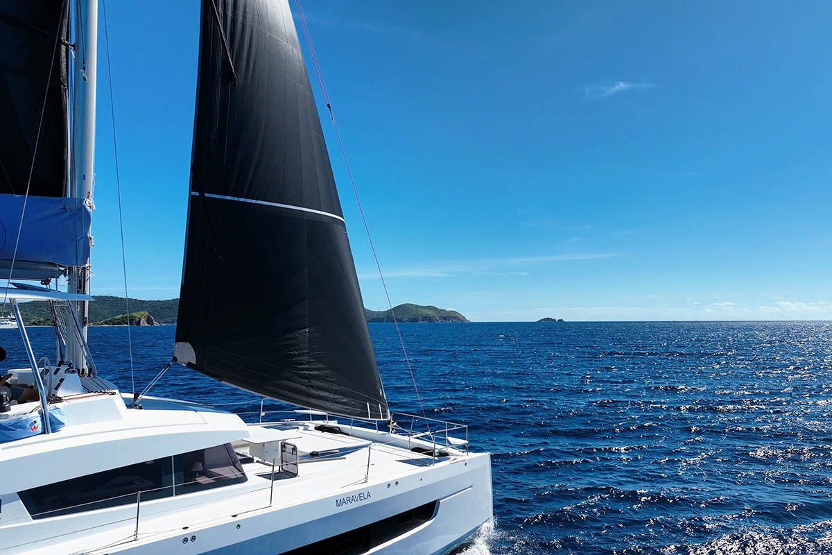 Maravela, a Bali 5.4 catamaran at Road Town, British Virgin Islands