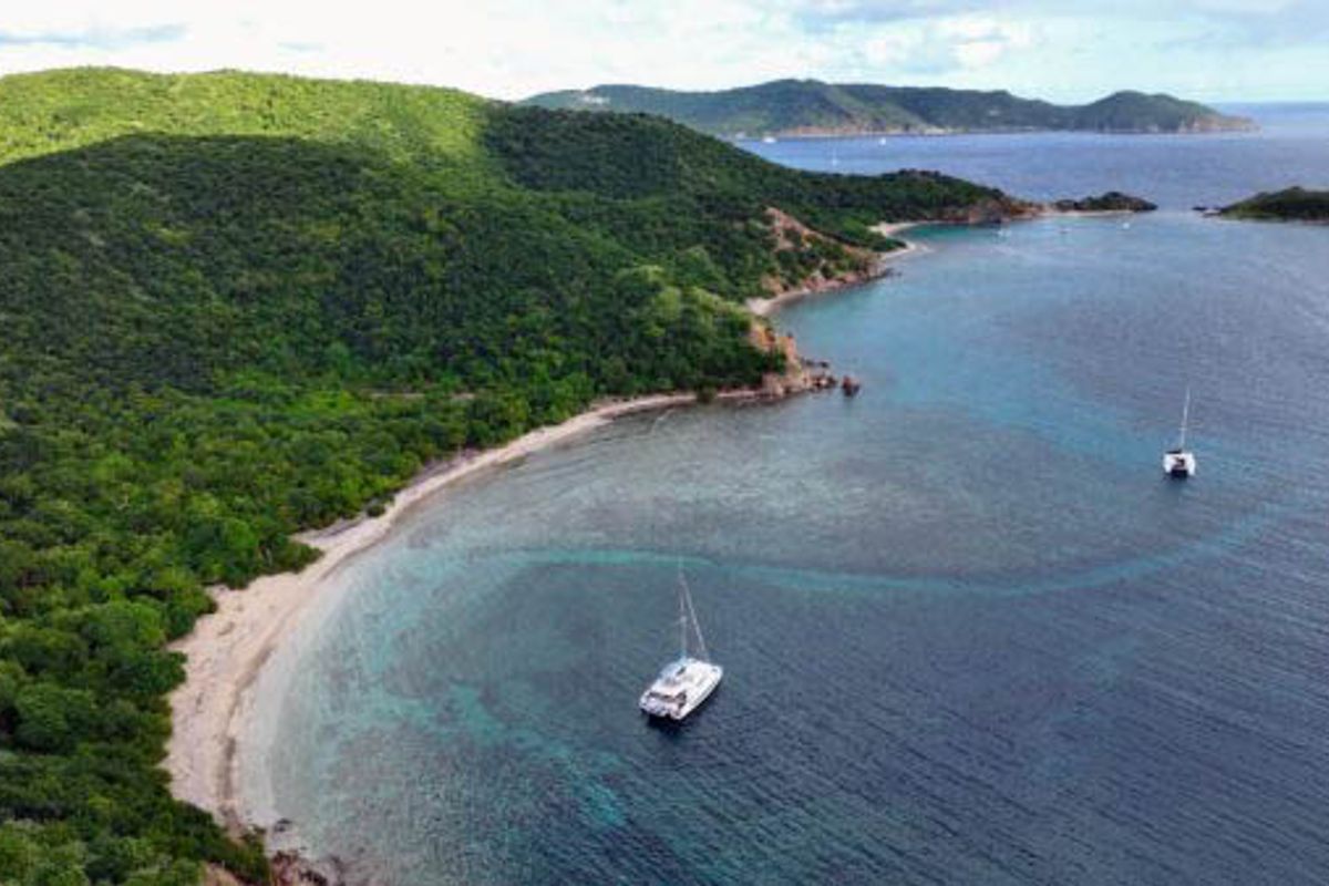 Maravela, a Bali 5.4 catamaran at Road Town, British Virgin Islands