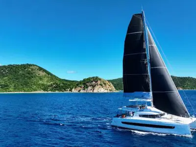 Maravela, a Bali 5.4 catamaran at Road Town, British Virgin Islands