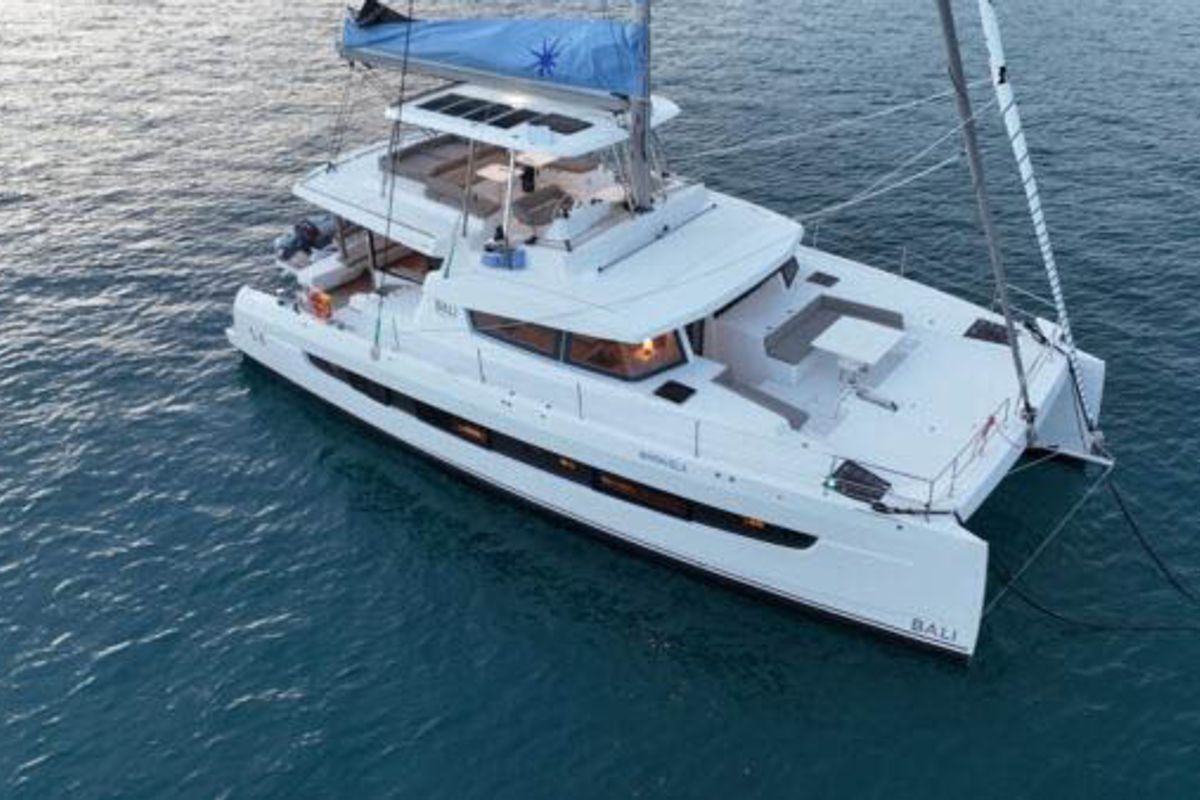 Maravela, a Bali 5.4 catamaran at Road Town, British Virgin Islands