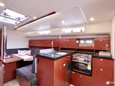 Galley of Talia, a Hanse 415 sailboat at Puntone di Scarlino, Italy