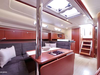 Salon of Talia, a Hanse 415 sailboat at Puntone di Scarlino, Italy