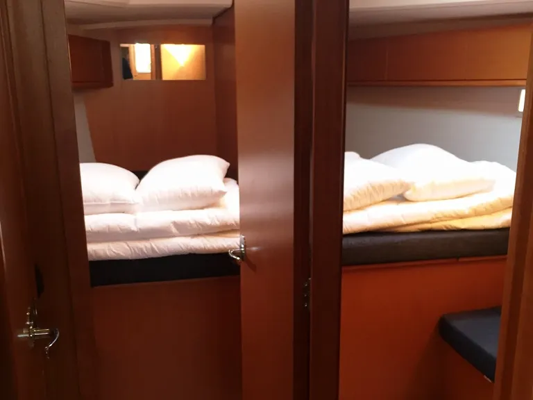 Cabin on Optima Prime, a Bavaria Cruiser 46 sailboat at Grad Kaštela, Croatia