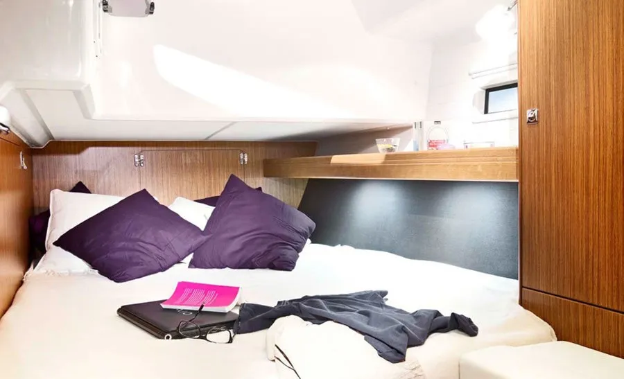 Cabin on Optima Prime, a Bavaria Cruiser 46 sailboat at Grad Kaštela, Croatia