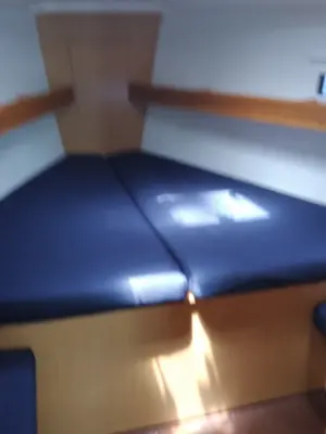 Cabin on Irene, a Bavaria 36 Cruiser sailboat at Municipal Unit of Palairos, Greece