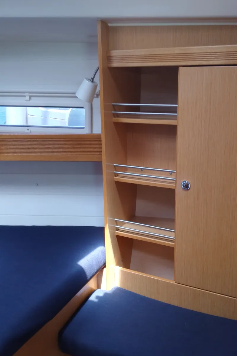 Cabin on Irene, a Bavaria 36 Cruiser sailboat at Municipal Unit of Palairos, Greece