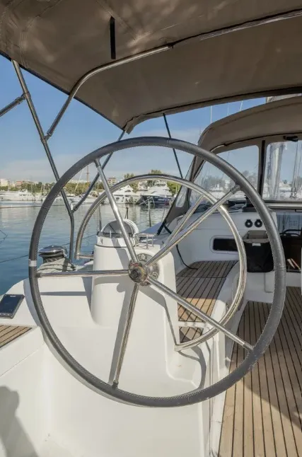 JUICY LUCY, a Jeanneau Sun Odyssey 519 sailboat at Lefkada, Greece