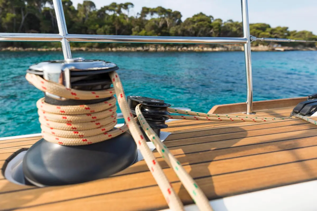 Eurus, a Dufour 520 GL sailboat at Primošten, Croatia