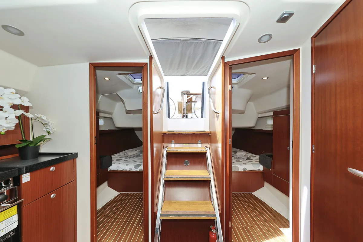 Cabin on Natali, a Hanse 415 sailboat at Grad Biograd na Moru, Croatia