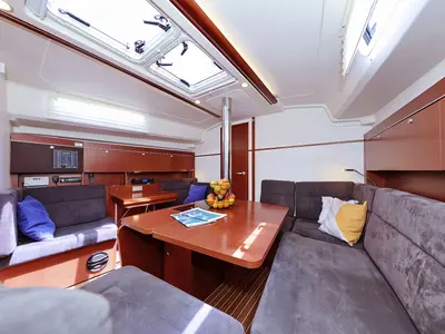 Salon of Natali, a Hanse 415 sailboat at Grad Biograd na Moru, Croatia