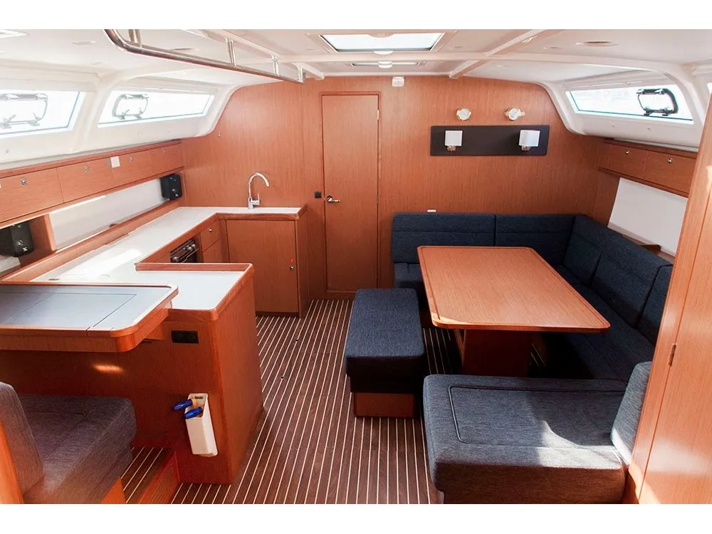 Galley of Callisti, a Bavaria Cruiser 51 sailboat at Kos, Greece