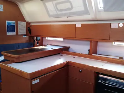 Galley of Callisti, a Bavaria Cruiser 51 sailboat at Kos, Greece