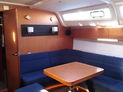 Salon of Callisti, a Bavaria Cruiser 51 sailboat at Kos, Greece