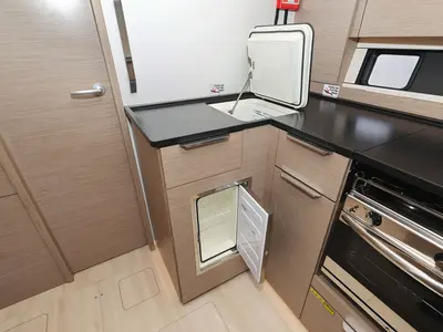 Galley of Infinity, a Hanse 460 sailboat at Grad Biograd na Moru, Croatia