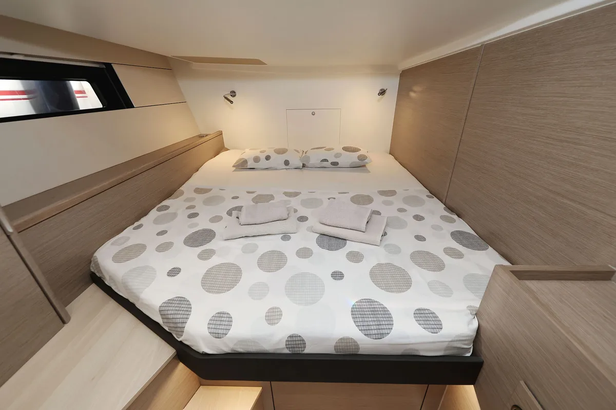 Cabin on Infinity, a Hanse 460 sailboat at Grad Biograd na Moru, Croatia