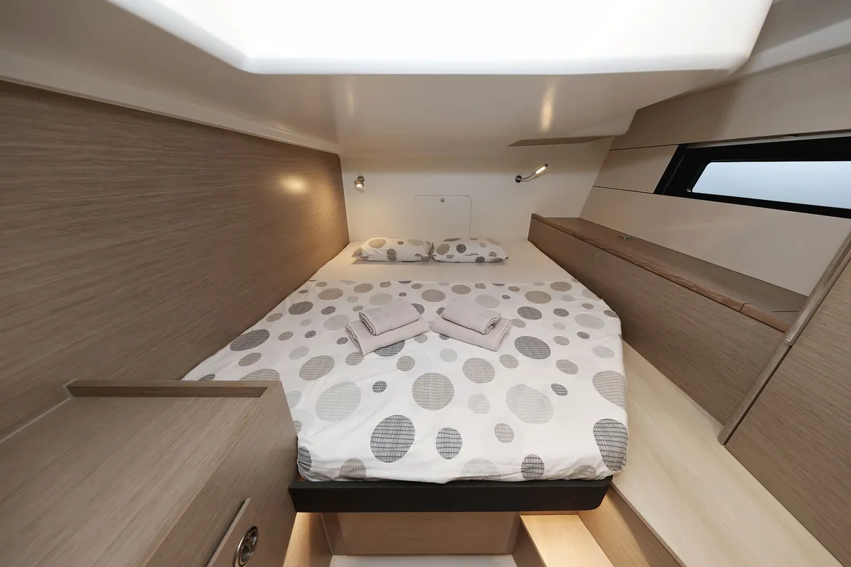 Cabin on Infinity, a Hanse 460 sailboat at Grad Biograd na Moru, Croatia
