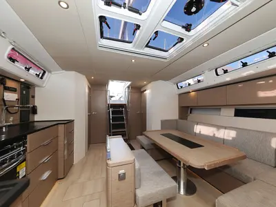 Salon of Infinity, a Hanse 460 sailboat at Grad Biograd na Moru, Croatia