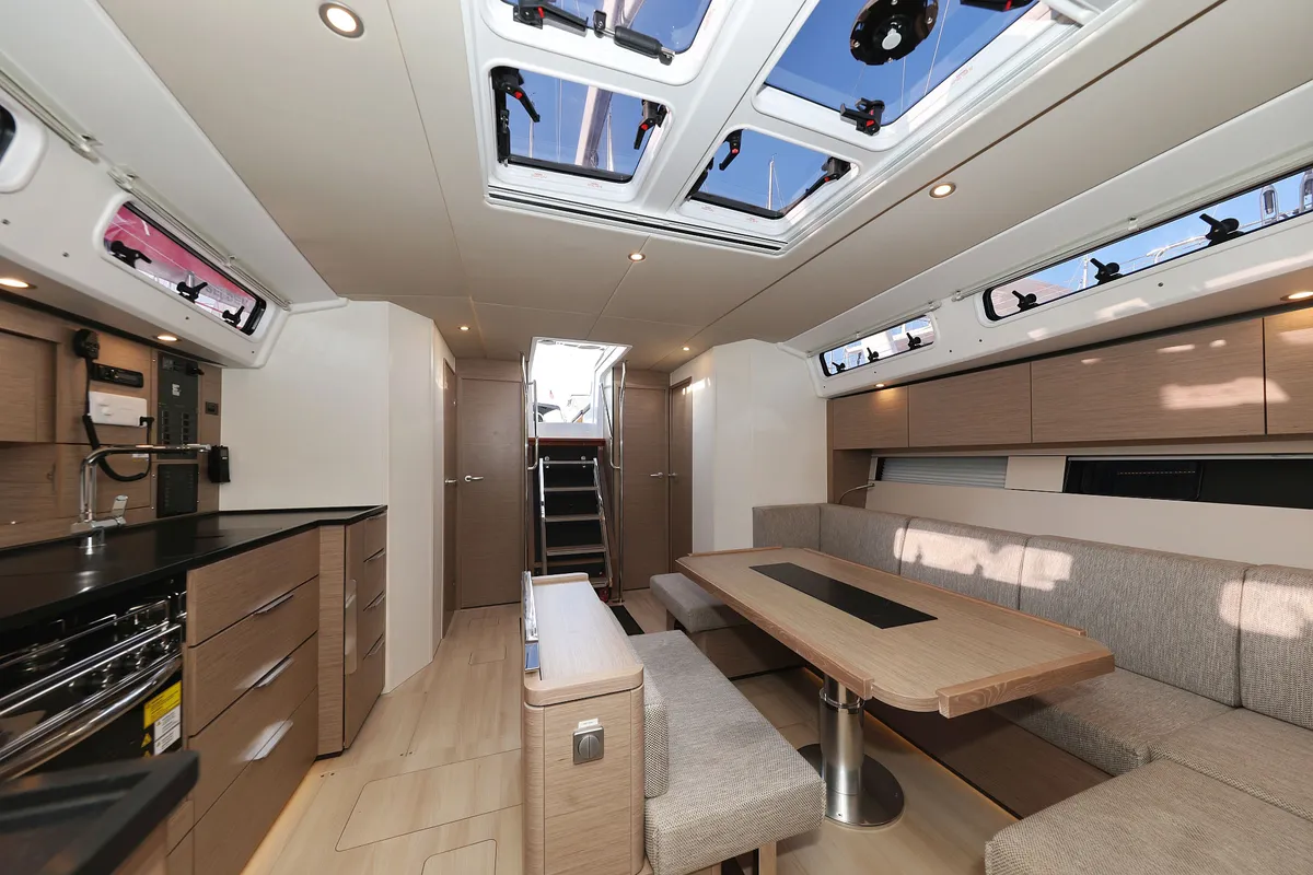 Salon of Infinity, a Hanse 460 sailboat at Grad Biograd na Moru, Croatia