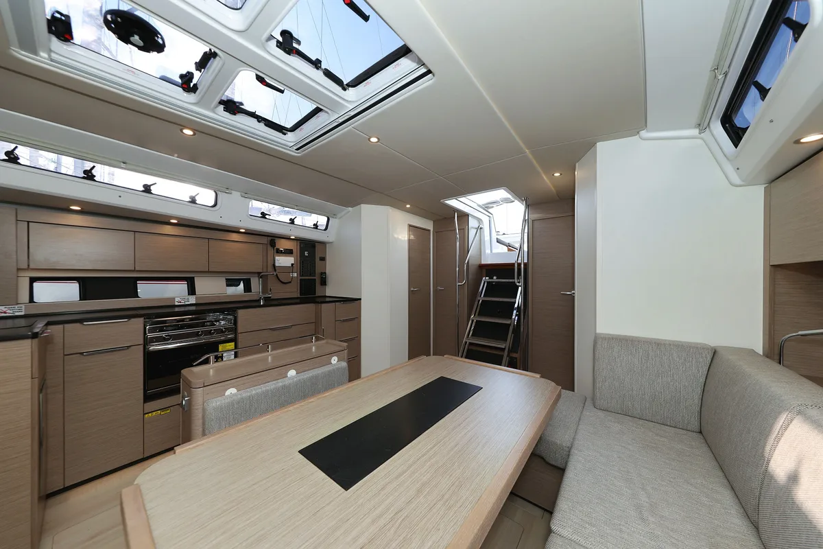 Salon of Infinity, a Hanse 460 sailboat at Grad Biograd na Moru, Croatia