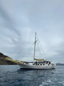 Exterior view of Kymatia, a Custom Made Trehandiri sailboat at Thira Municipal Unit, Greece