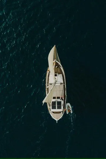 Exterior view of Kymatia, a Custom Made Trehandiri sailboat at Thira Municipal Unit, Greece
