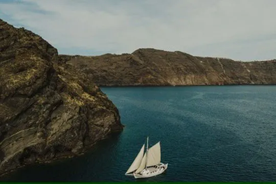 Exterior view of Kymatia, a Custom Made Trehandiri sailboat at Thira Municipal Unit, Greece