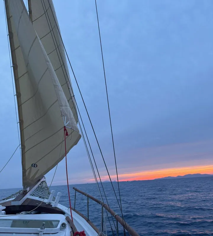 Cabin on Kymatia, a Custom Made Trehandiri sailboat at Thira Municipal Unit, Greece