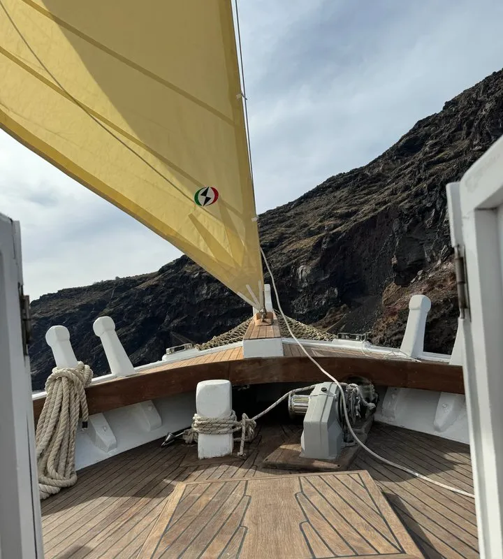 Kymatia, a Custom Made Trehandiri sailboat at Thira Municipal Unit, Greece