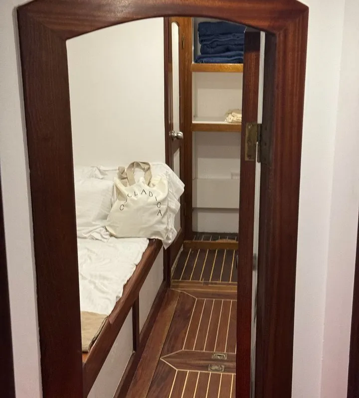 Cabin on Kymatia, a Custom Made Trehandiri sailboat at Thira Municipal Unit, Greece