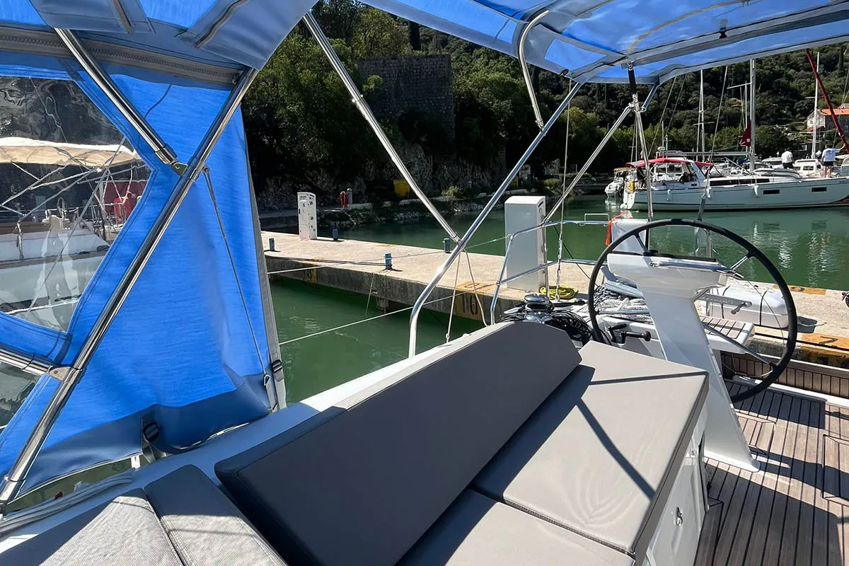 Cadence, a Beneteau Oceanis 46.1 sailboat at Dubrovnik, Croatia