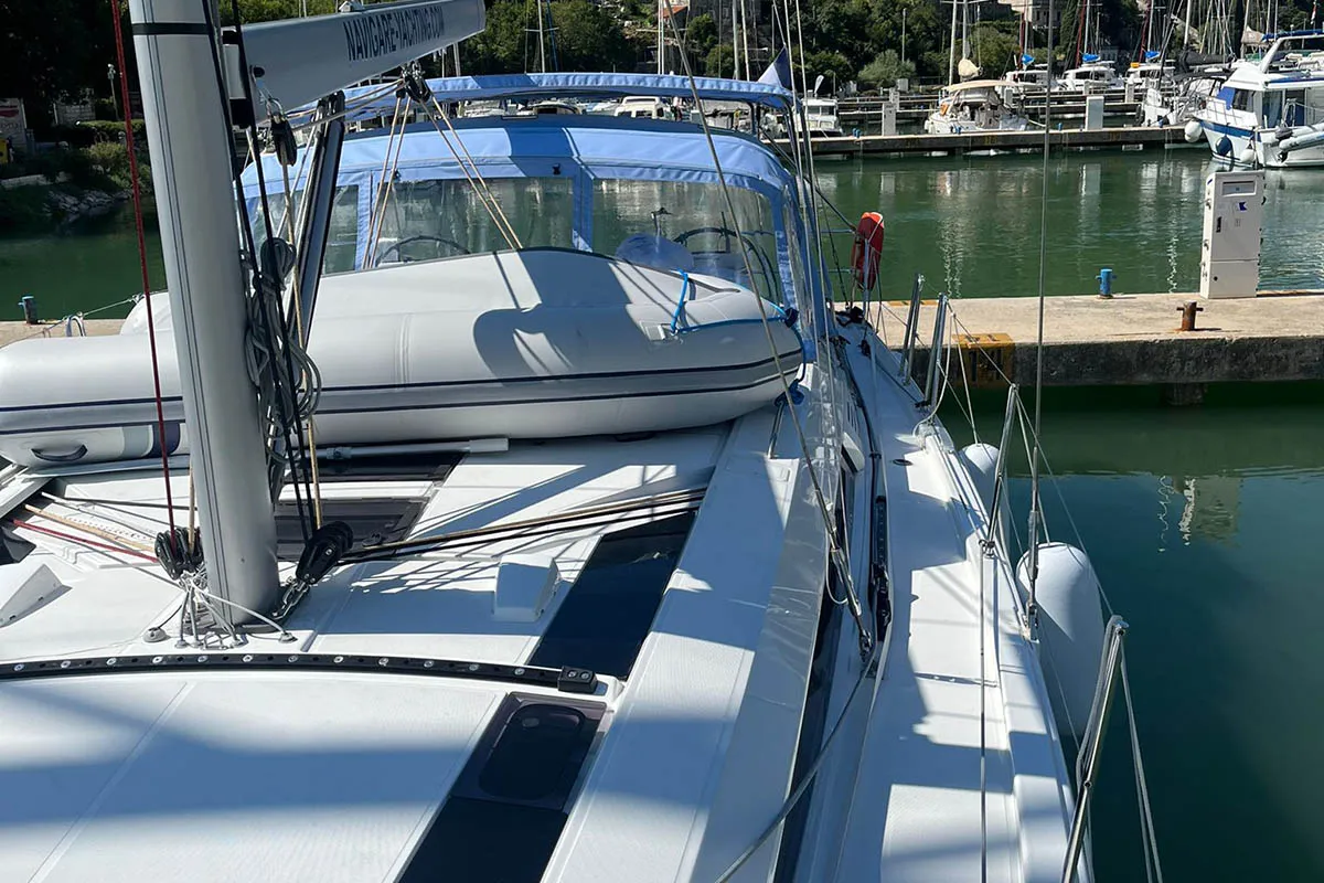 Cadence, a Beneteau Oceanis 46.1 sailboat at Dubrovnik, Croatia