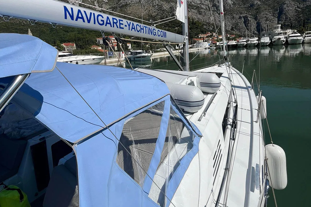Cadence, a Beneteau Oceanis 46.1 sailboat at Dubrovnik, Croatia