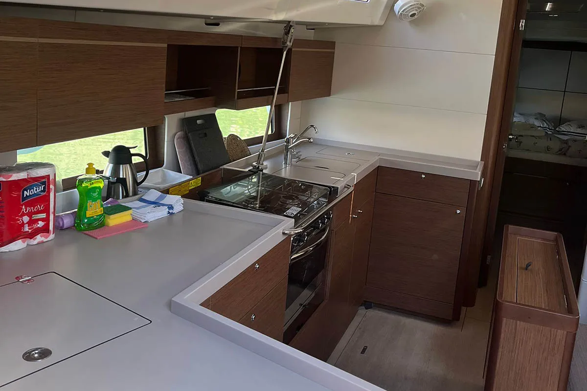 Cadence, a Beneteau Oceanis 46.1 sailboat at Dubrovnik, Croatia