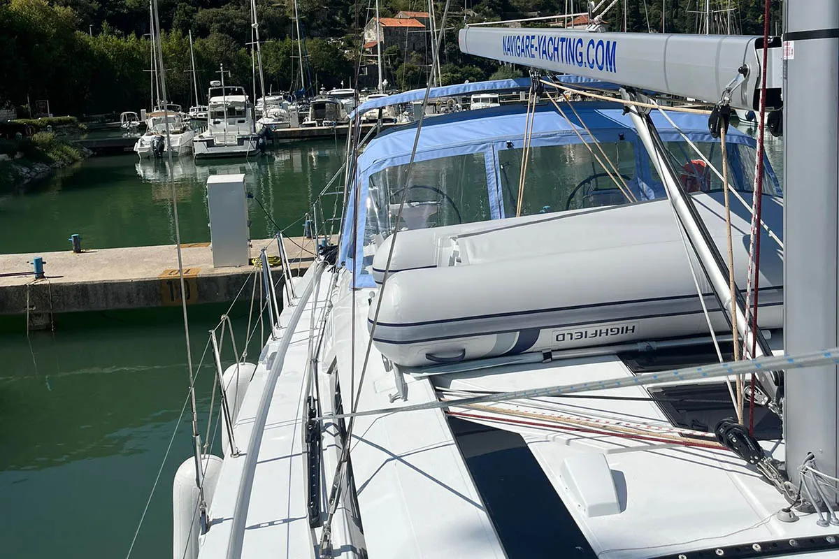 Cadence, a Beneteau Oceanis 46.1 sailboat at Dubrovnik, Croatia