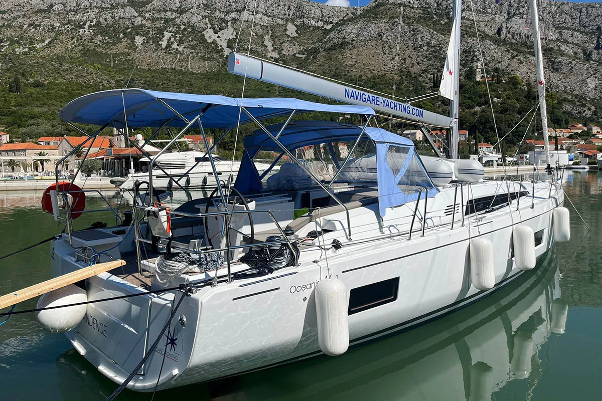 Cadence, a Beneteau Oceanis 46.1 sailboat at Dubrovnik, Croatia