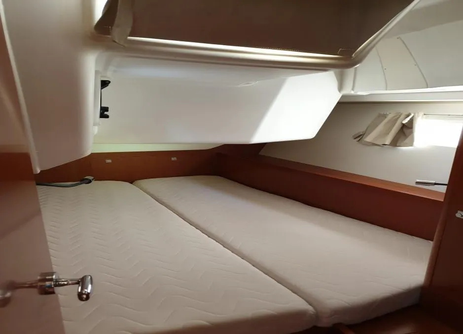 Cabin on Ecstasea, a Beneteau Oceanis 41 sailboat at Athens, Greece