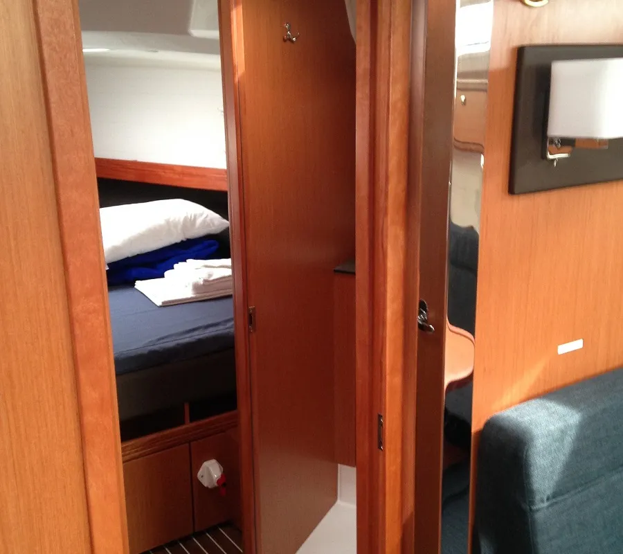 Cabin on Alisahni, a Bavaria Cruiser 41 sailboat at Kos, Greece