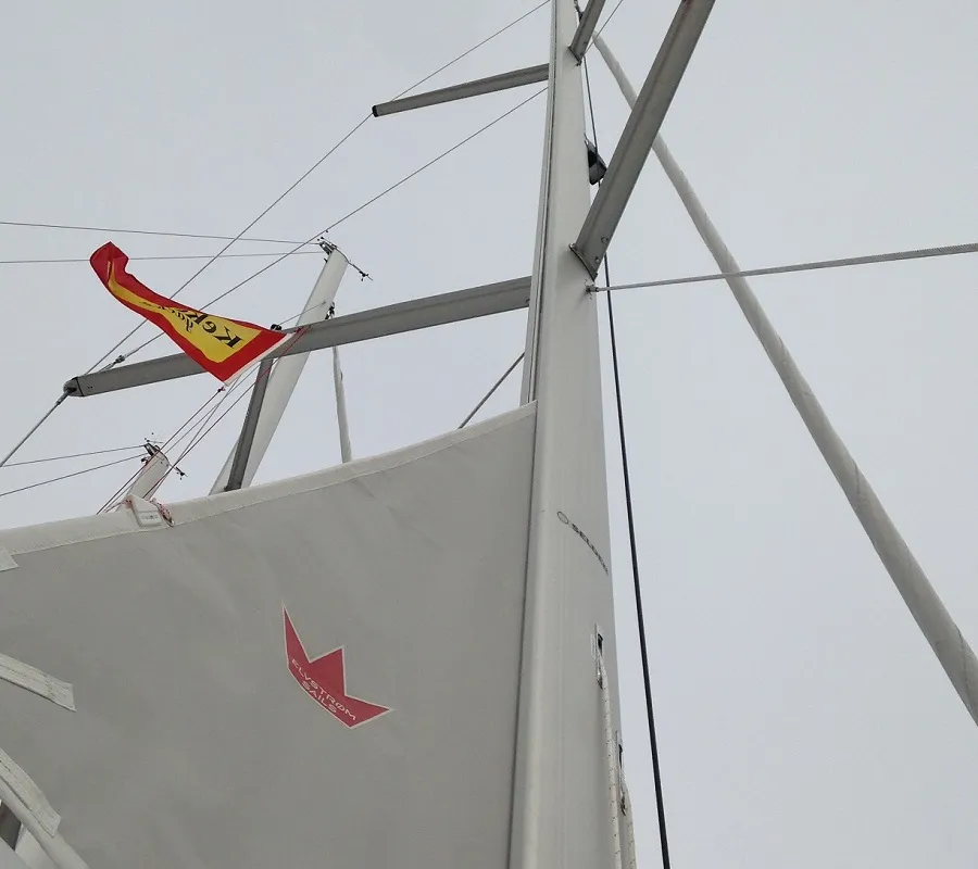 Alisahni, a Bavaria Cruiser 41 sailboat at Kos, Greece