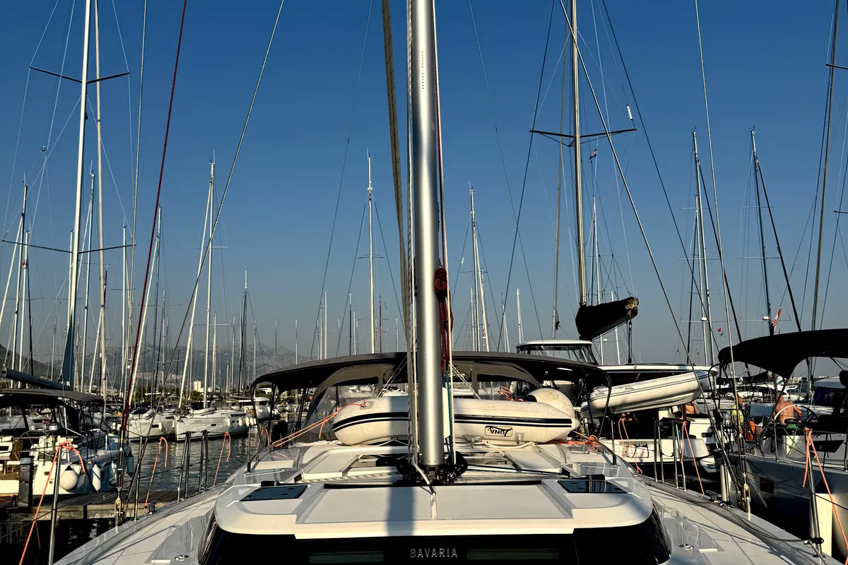 Hangover, a Bavaria C50 Holiday sailboat at Kaštela, Croatia