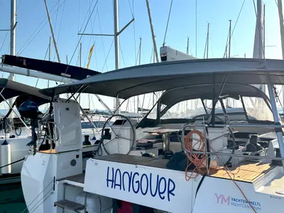 Hangover, a Bavaria C50 Holiday sailboat at Kaštela, Croatia
