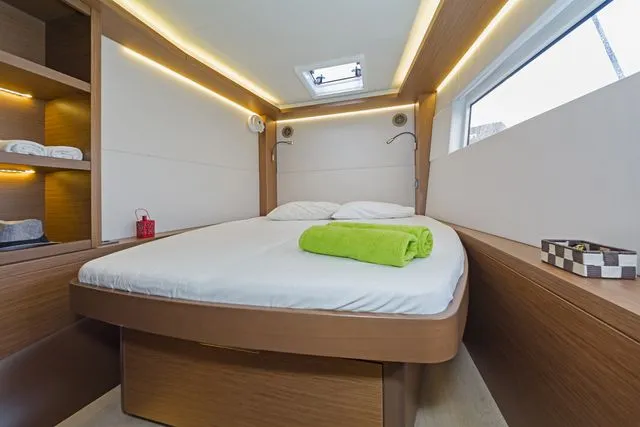 Cabin on K3, a Lagoon 50 catamaran at Kos, Greece