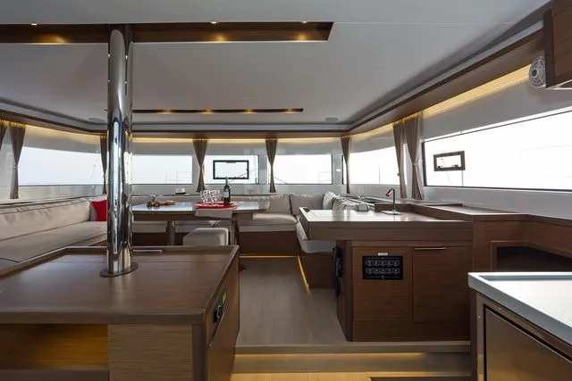 Galley of K3, a Lagoon 50 catamaran at Kos, Greece