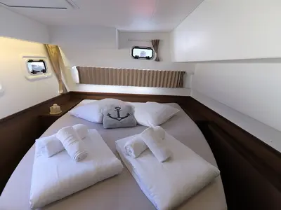 Cabin on Da Vinci, a Lagoon 42 catamaran at Zadar, Croatia