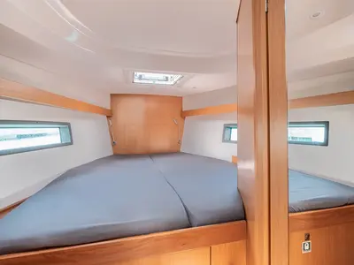 Cabin on Harmonia, a Bavaria C42 sailboat at Municipal Unit of Rhodes, Greece