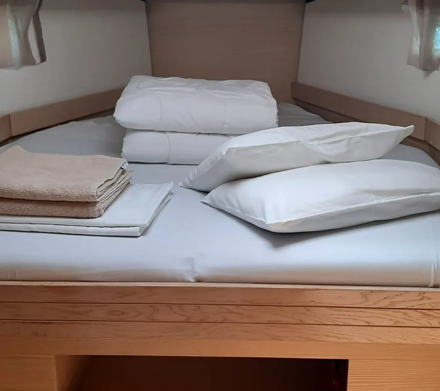 Cabin on Adriatic Expert, a D&D Kufner 54 sailboat at Grad Trogir, Croatia