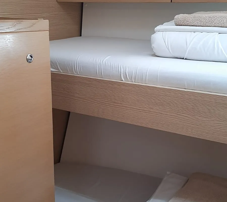 Cabin on Adriatic Expert, a D&D Kufner 54 sailboat at Grad Trogir, Croatia